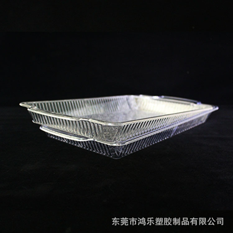 9寸一次性塑料碟透明硬塑料花纹碟PS食品级一次性点心蛋糕碟示例图7