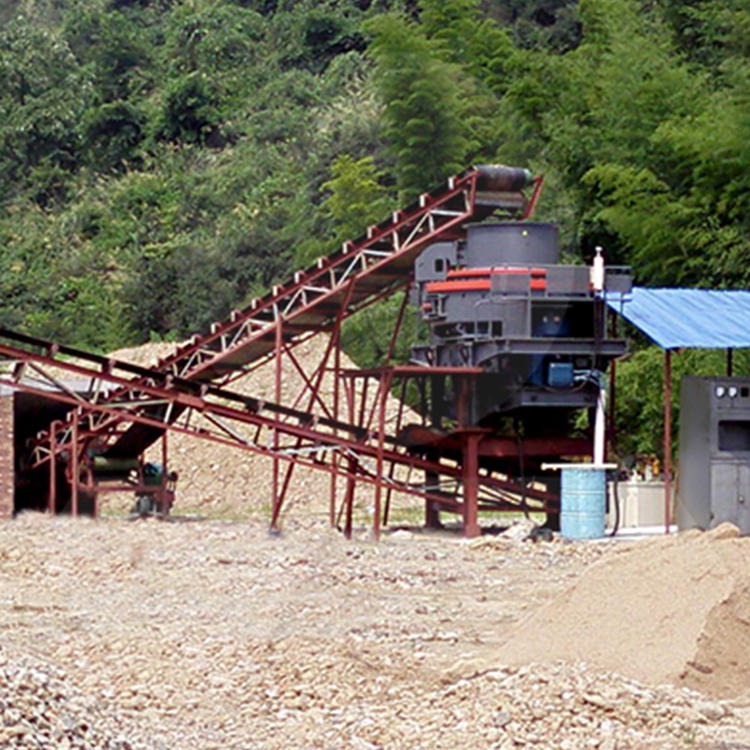 陕西钢渣制砂现场 钢渣制砂作为道路工程用砂的原料 黎明重工生产厂家图片