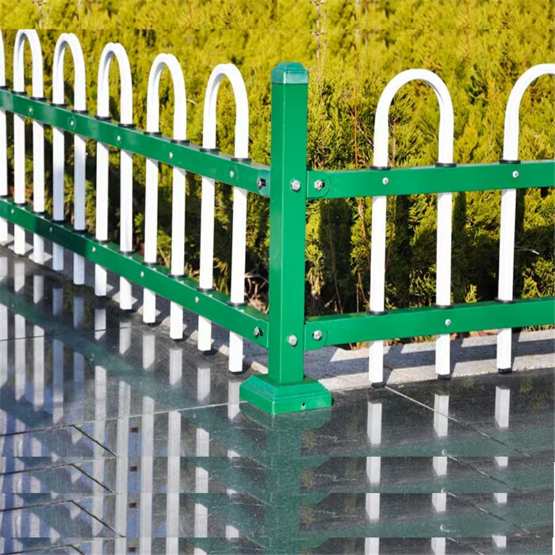 草坪护栏 雄沃锌钢蓝白小区绿化带围栏 公园防踩踏栅栏xw010
