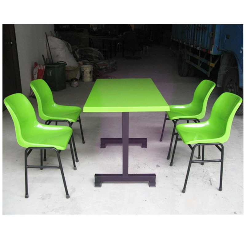 户外桌椅 玻璃钢公司工厂员工食堂餐桌椅组合可印广告示例图26