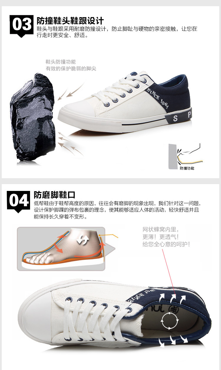 正品新款绑带低帮帆布鞋男鞋日常休闲韩版潮流鞋学生鞋平跟橡胶底示例图39