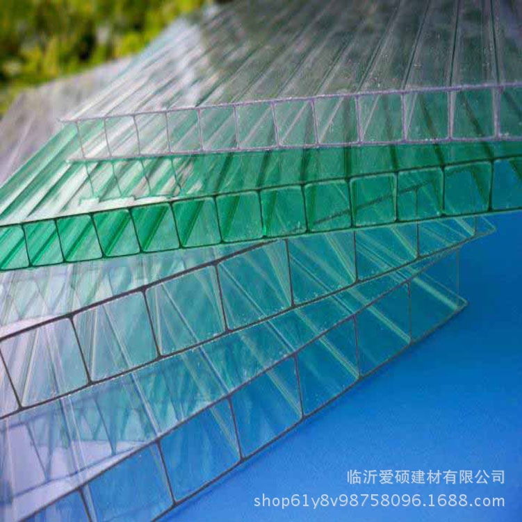 日照PC阳光板 8mm温室大棚中空阳光板 双层阳光板一平方多少钱示例图8