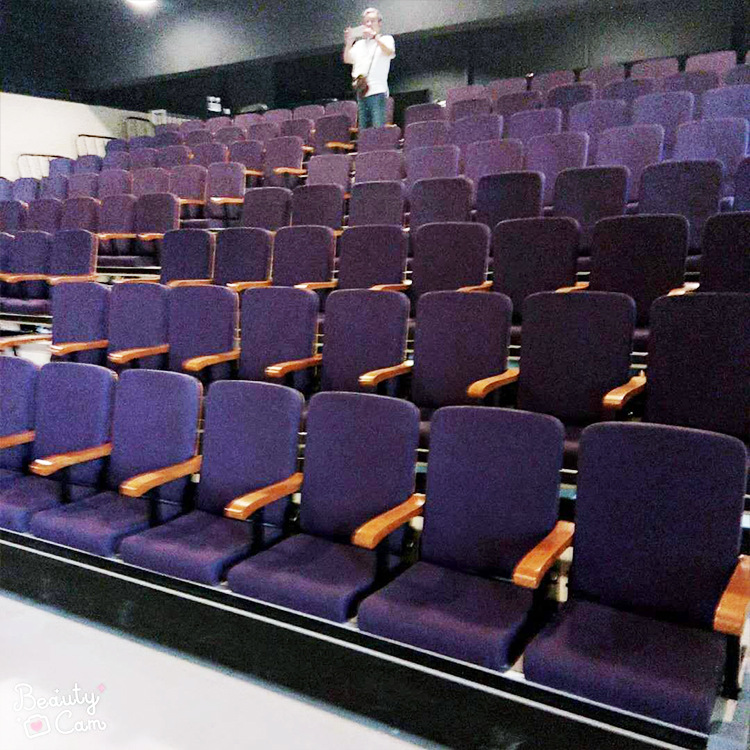 学校座椅 活动看台 伸缩看台 大礼堂剧场影院座椅 看台座椅示例图9