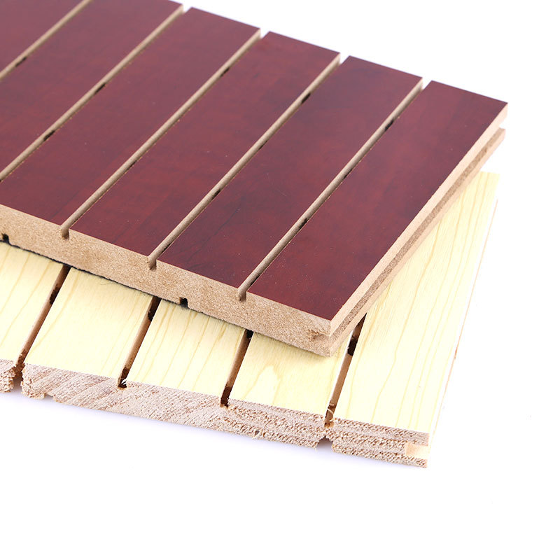 厂家直销实木木质吸音板 环保EO级 KTV影院会议室吸音板装饰材料示例图3