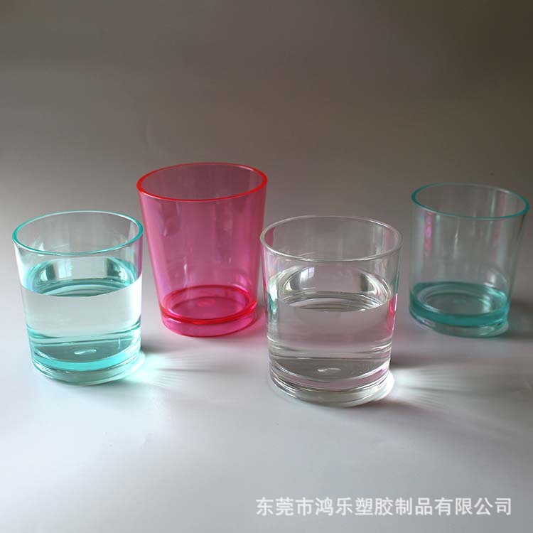 AS透明直身塑料杯9oz塑胶直筒果汁杯环保塑胶水杯厂家现货批发示例图10