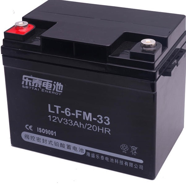 乐泰蓄电池LT-6-FM-33 12V33AH 免维护铅酸电池 ups电源电池 厂家报价