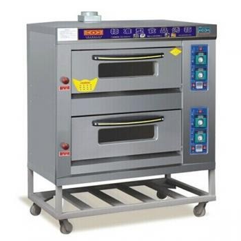 厨宝两层四盘燃气烤箱KB-20型/220V电压快速升温400度温控设计厂家批发销售