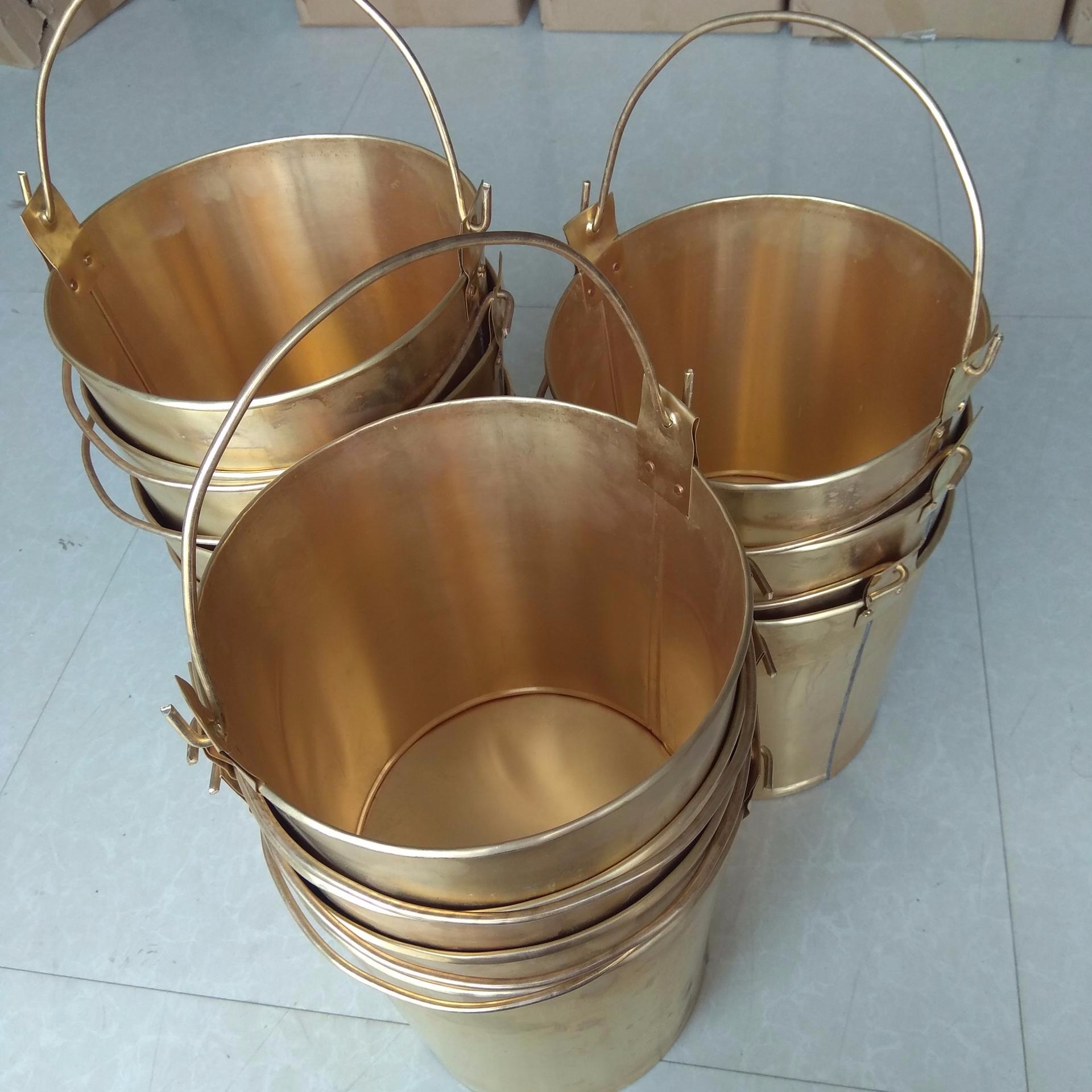消防桶 加油桶 防爆油桶 手提油桶 黄铜材质 支持定制量大包邮利景