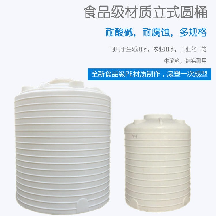 武汉诺顺8吨塑料储罐 PE防腐溶液罐 水处理铁盐药剂贮存罐