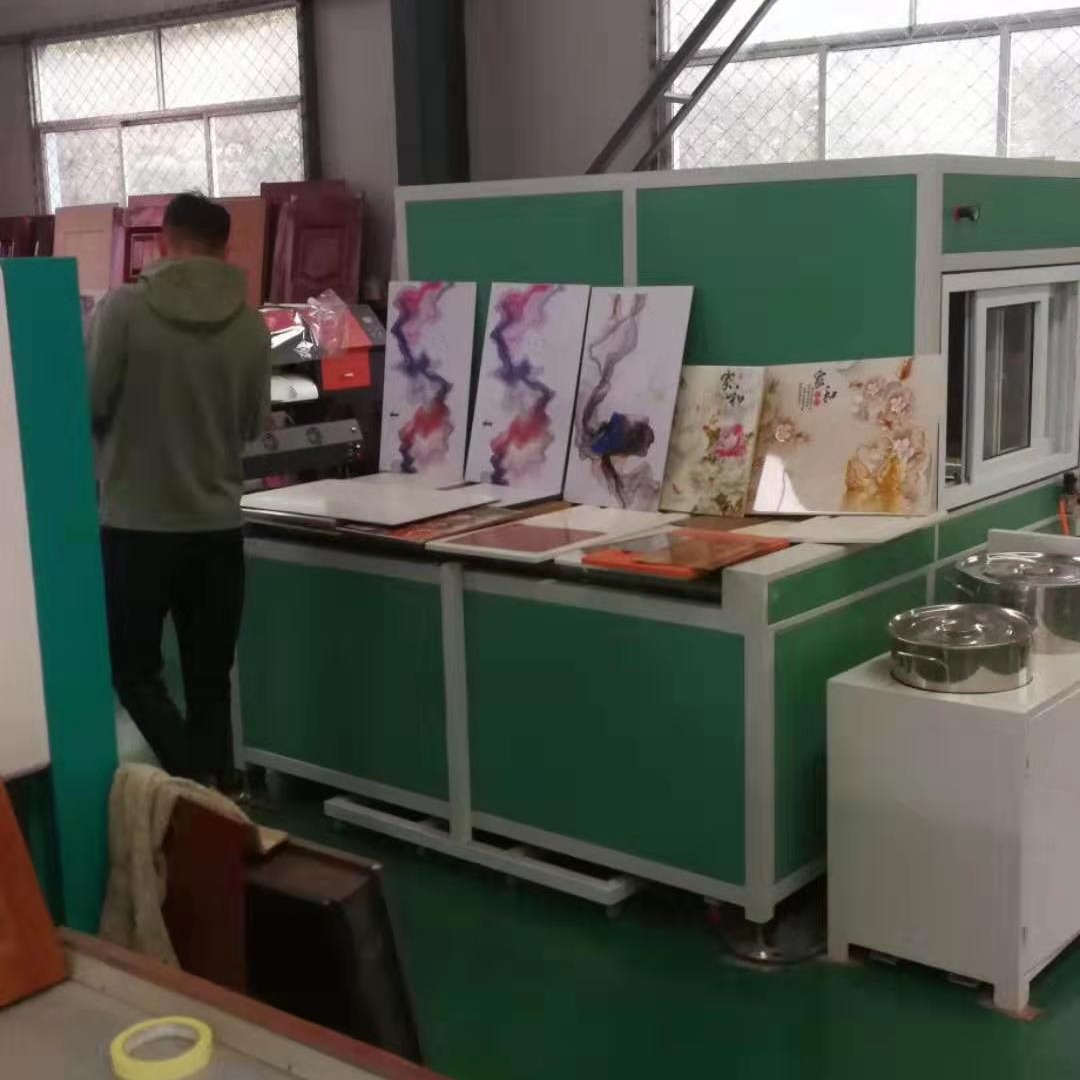 广东封釉机设备  晶瓷画封釉机设备厂家  封釉机效果