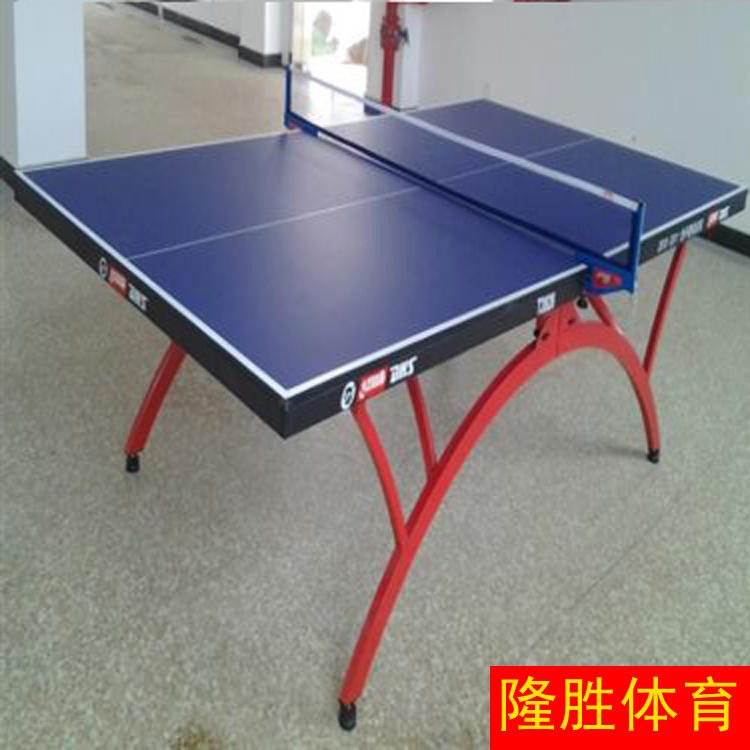隆胜体育 生产销售 室内可折叠移动乒乓球桌 家用标准乒乓球台 室外乒乓球桌 物美价廉
