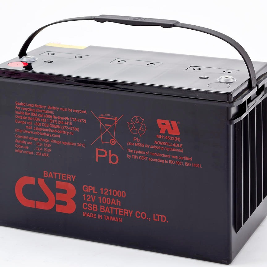 台湾CSB蓄电池GPL121000 12V100Ah 机房UPS电源蓄电池