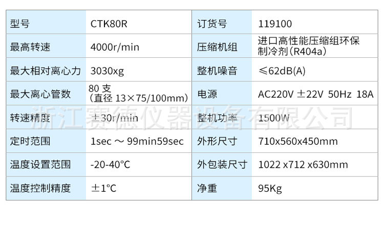 湖南湘仪CTK80R自动脱盖离心机（冷冻型）示例图5