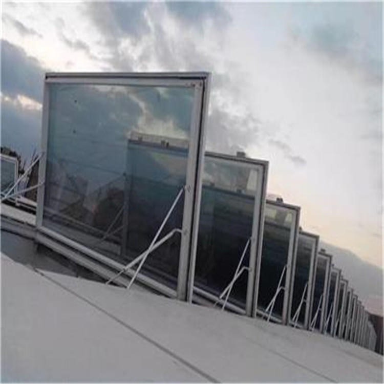 厂房用铝合金窗 车间用铝制排烟窗户 铝合金通风采光排烟窗 铝合金屋顶窗 技术指导