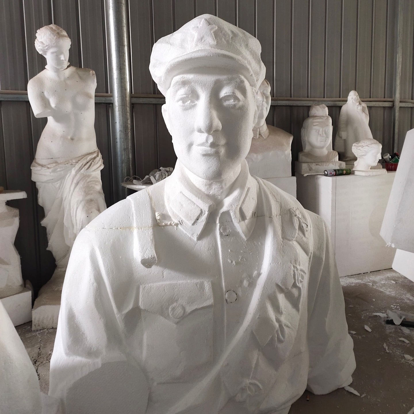 红军泡沫人物雕塑  泡沫人物都是   红军战士主题雕塑   永景园林雕塑