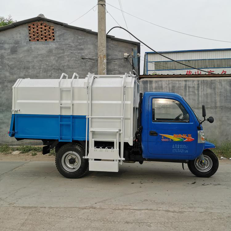 现车挂桶式小型垃圾车 山东出售挂桶式三轮垃圾车 宏园 小型挂桶垃圾车