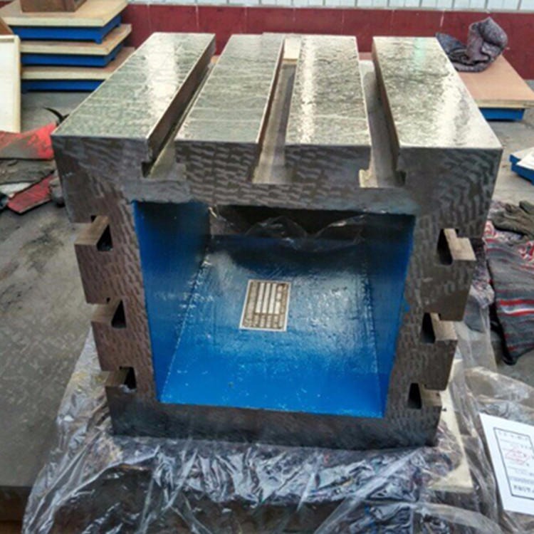 直销铸铁方箱工作台 方筒方箱 检验 划线 测量T型槽方箱垫箱