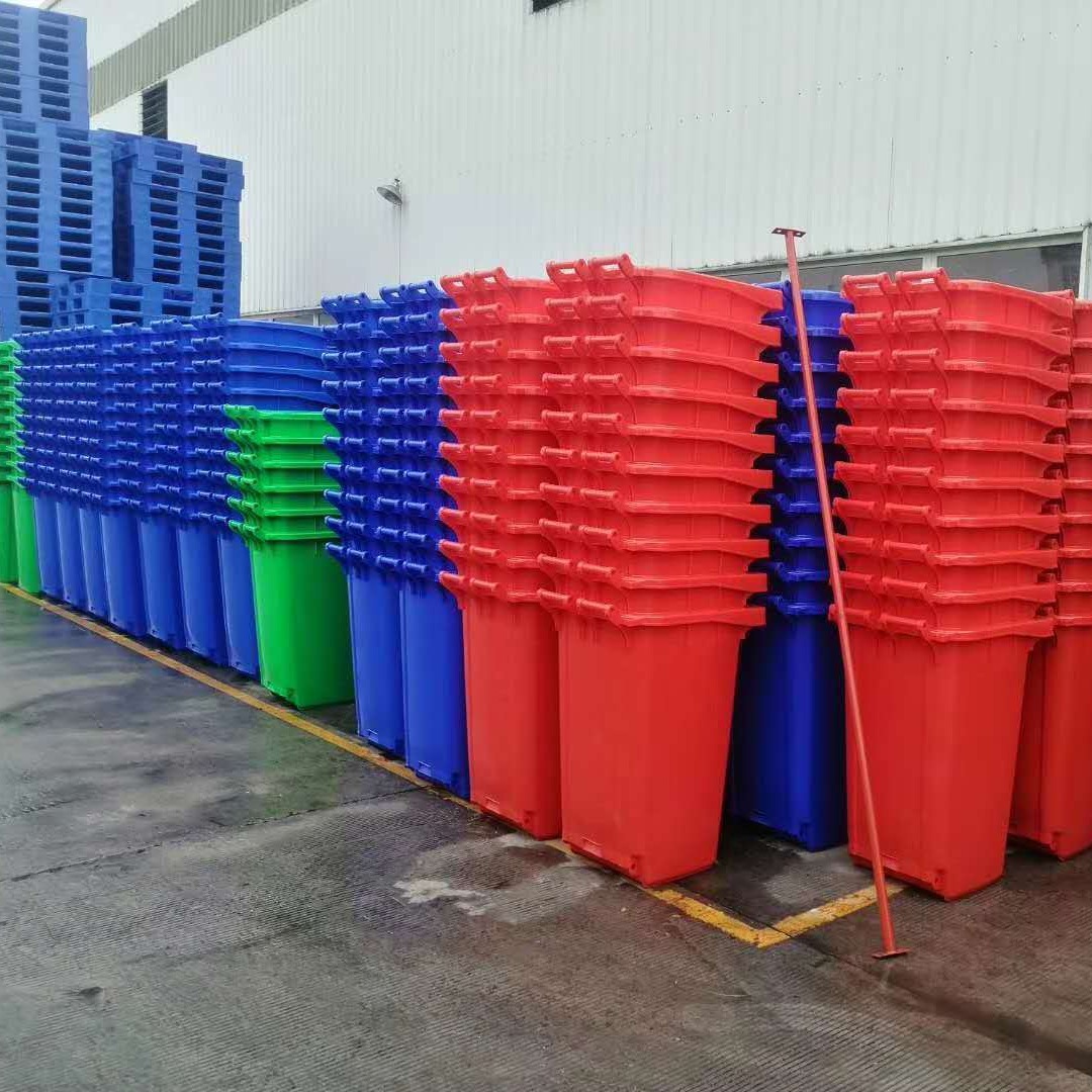重庆环卫垃圾桶 户外120L大号脚踏塑料桶 社区街道可用 大量现货