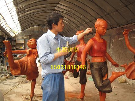 上海玻璃钢雕塑厂家 制作 仿真人物雕塑 抽象雕塑 来图订制示例图1