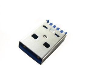 AM一体式USB3.0公头A公 USB 3.0焊线式成品插头示例图1