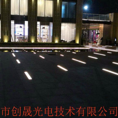 弧形LED广场埋地灯带、LED户外防水发光砖