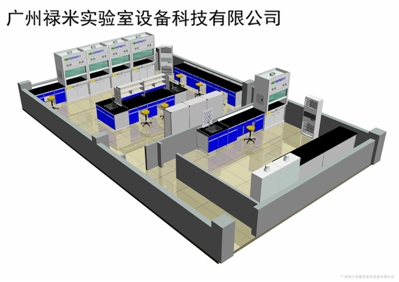 广东茂名 实验室装修工程 气体工程 通风系统 满足三星绿色建筑标准，节能、节地、节水、节材，低碳环保，以人为本示例图3