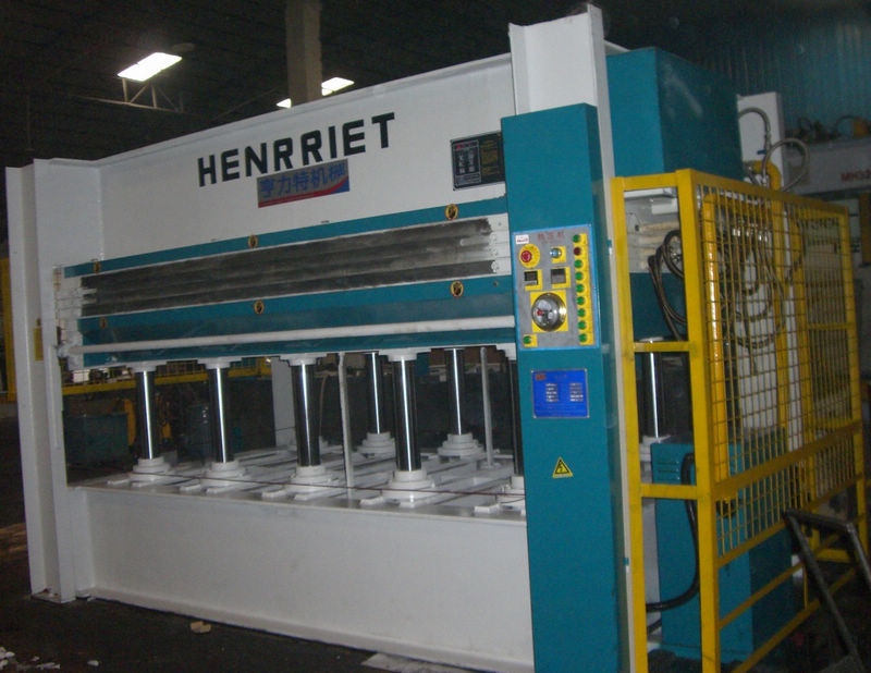 订做玻璃布艺花纹热转印机械　100摄氏度120吨4*8尺台面示例图2