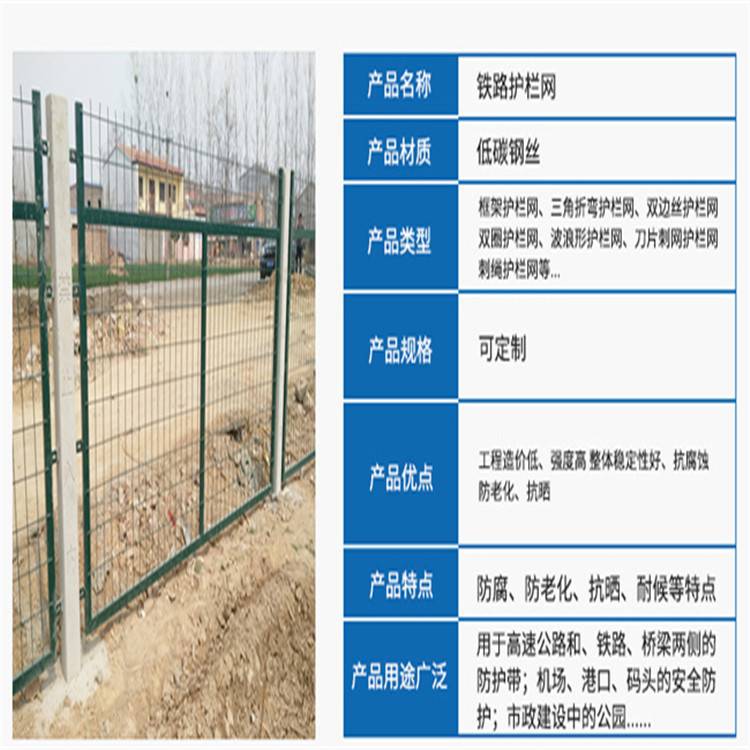 8002铁路防护栅栏20128001金属网片现货防护栅栏供应
