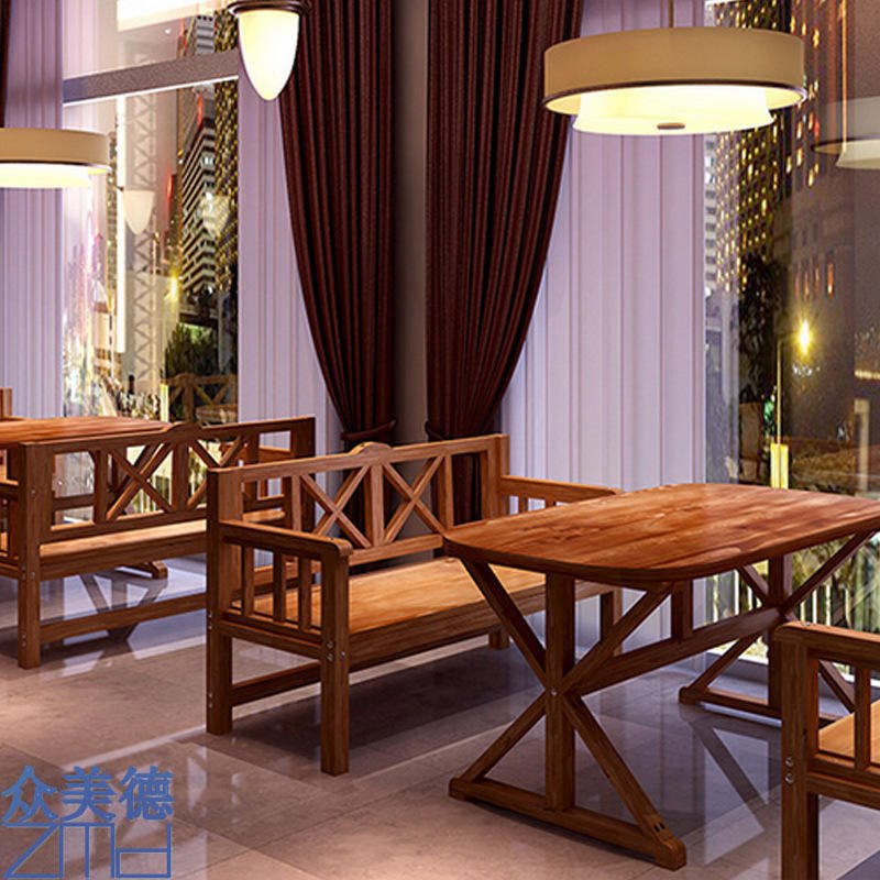 惠州餐厅桌子椅子 HGZ-583酒店餐厅餐桌 饭店餐桌椅定制来深圳众美德