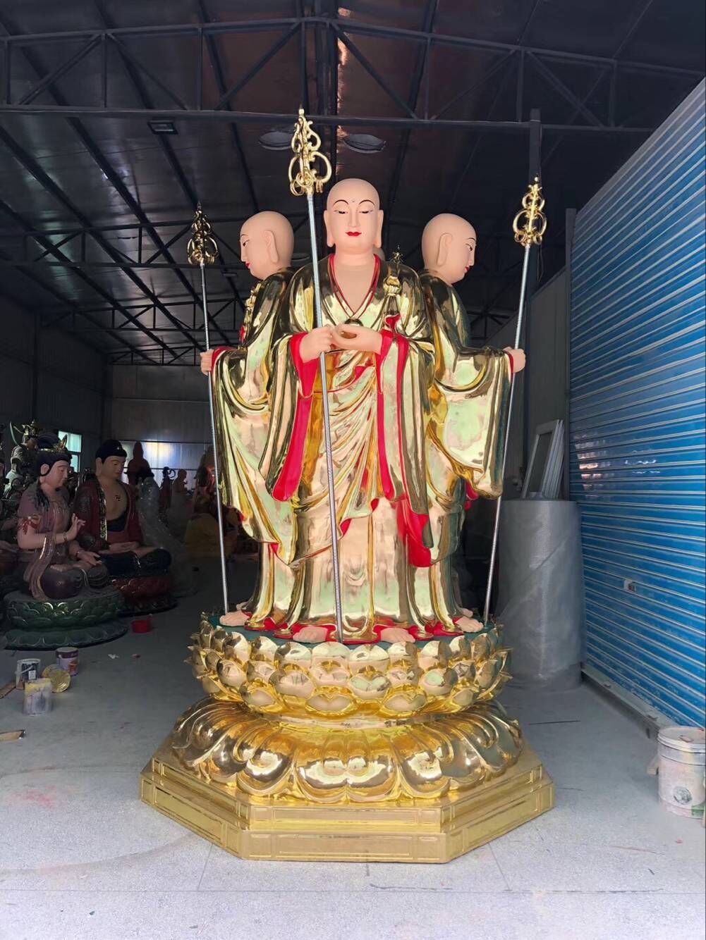 佛像 佛像铸造厂家直销镀金地藏王小佛像 木雕地藏王菩萨 坐像地藏王佛像