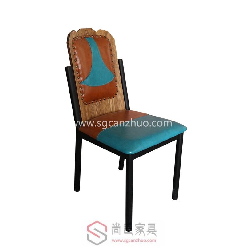 湘菜馆椅子 复古风实木椅 主题餐厅椅子厂家定做