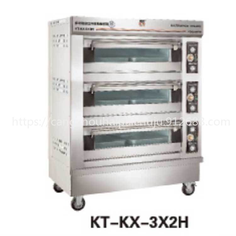 康庭商用电烤箱 KT-KX-3X2H三层六盘电烤箱 豪华型电烘炉 烘焙店电烤箱