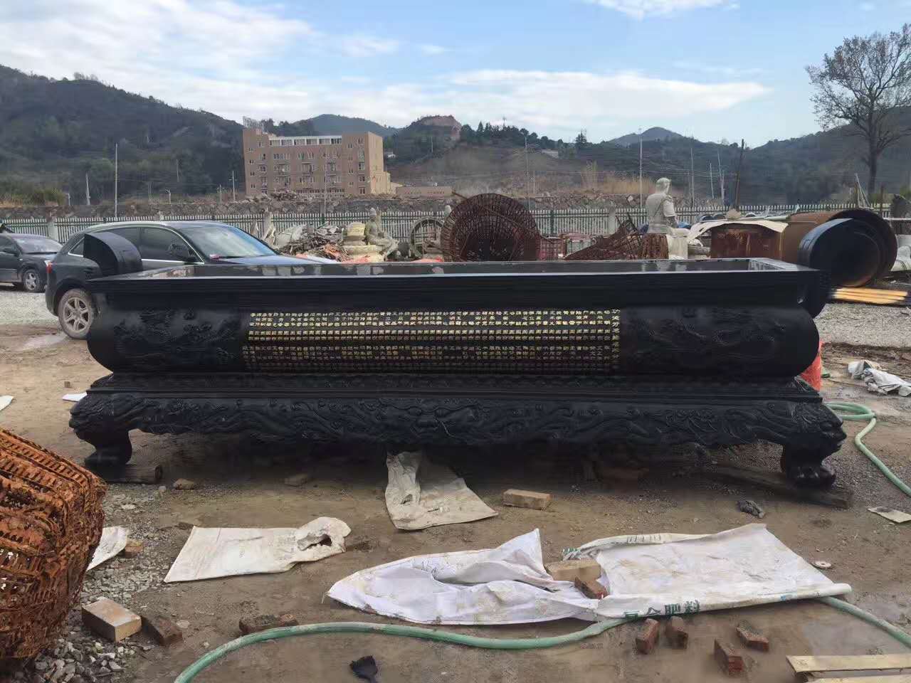 香炉 专业香炉厂家供应公墓香炉 长方形带盖香炉 长方形平口香炉