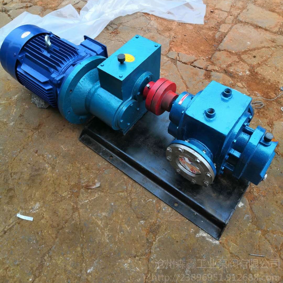 森鑫  厂家热销 罗茨泵 LCW38/0.6 保温罗茨泵 铸铁高粘度转子泵