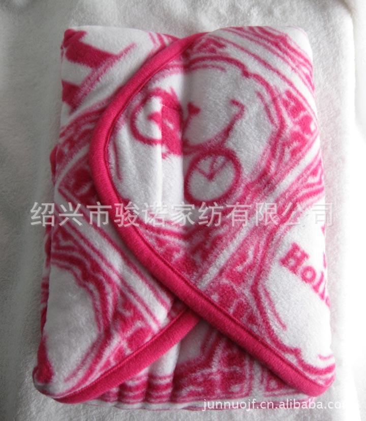 骏诺家纺厂家供应订做婴儿用品印花摇粒绒包裹毯示例图7