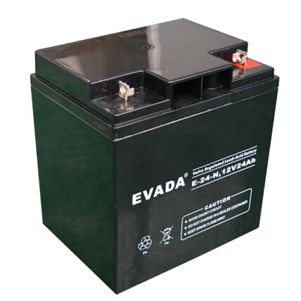 正品 爱维达蓄电池E-24-N EVADA电池12V24AH 直流屏 UPS电源 消防 照明 后备电源