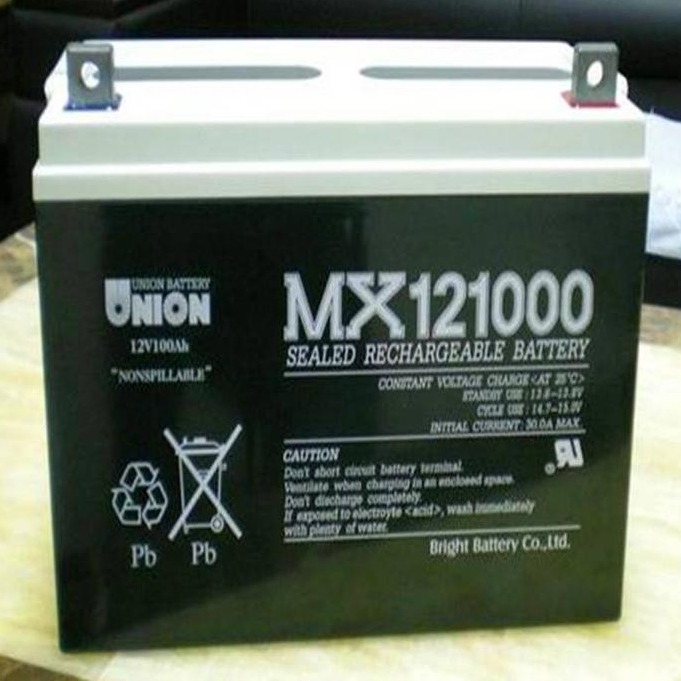友联蓄电池MX12100 铅酸性免维护电池 厂家直销 友联蓄电池12V100AH  储能页旧电池图片
