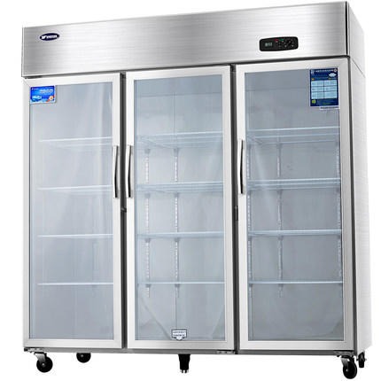 银都水果冷藏展示柜  双门三门冷藏保鲜点菜柜    风冷立式饮料陈列柜冰柜图片