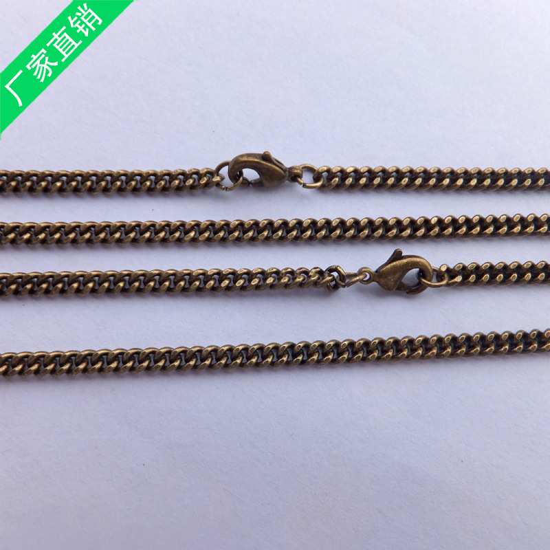 厂家生产供应青古铜扭链 饰品工艺品装饰链条批发长度定做示例图3