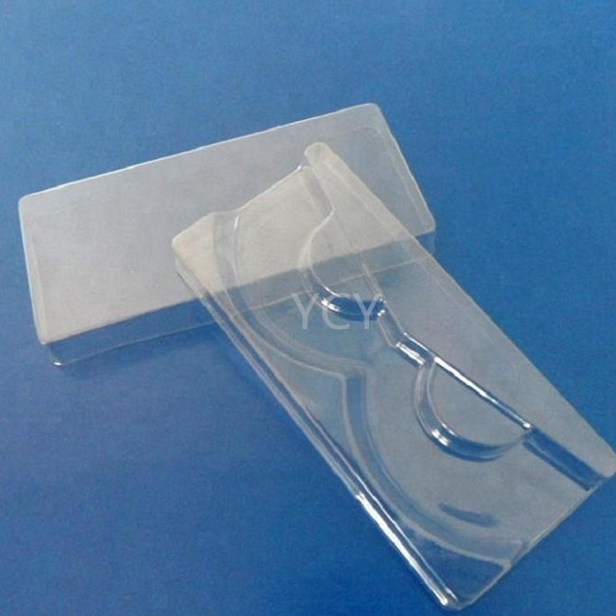pvc吸塑包装盒 睫毛吸塑托 透明磨砂白pp塑料吸塑盒 青岛吸塑厂家定制