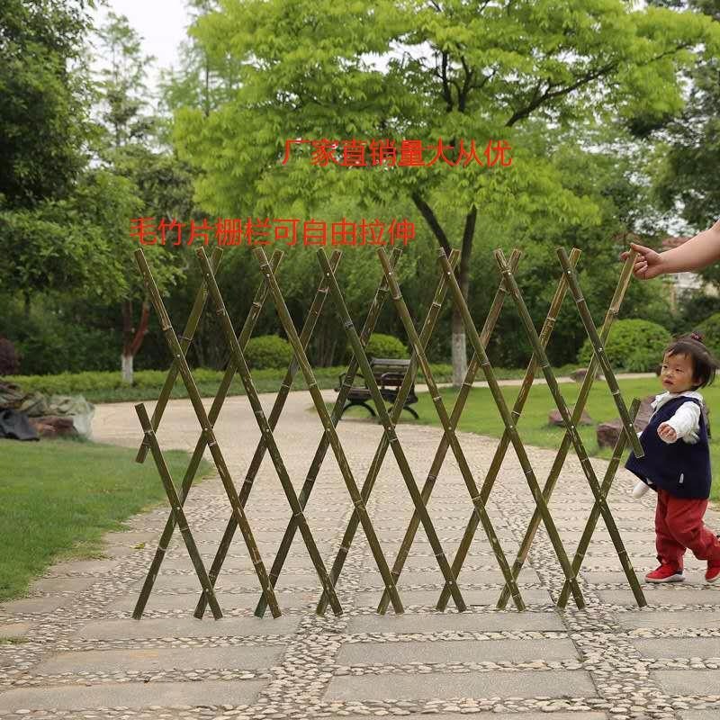 市政府制定合作厂家 碳化庭院护栏 花园拉网 竹子栏杆规格款式可定制图片