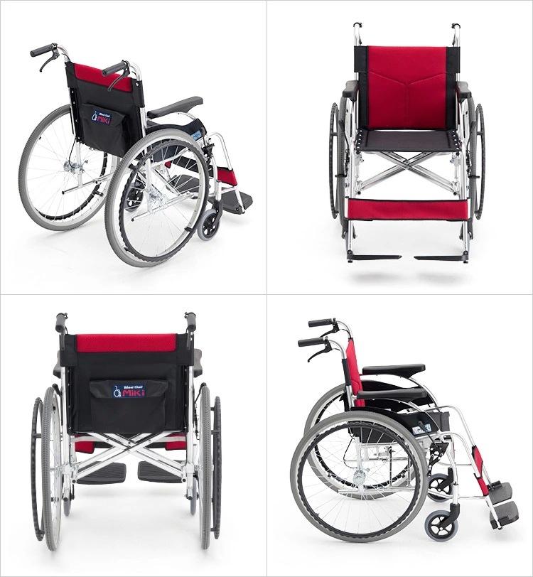 批发MiKi三贵轮椅MCVWSW-49JL 轻便折叠 时尚老人残疾人代步车示例图5