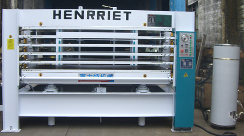 亨力特不钢门厂5层实心板空气能热压机，2.5米 不锈钢门防盗门压平热压机，,2.5米空气能热压机图片