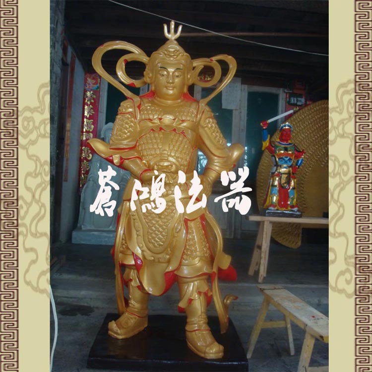 厂家直销 韦陀菩萨佛像制作  可定制树脂大型佛像 道教佛像摆件示例图9