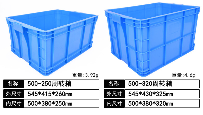 厂家直销塑料周转箱 塑料防静电大型工业周转箱 塑料工具箱现货示例图5
