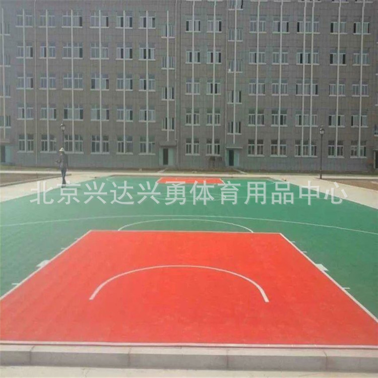 羽毛球篮球场地标准尺寸 标准篮球场地翻新设计施工户外围挡示例图20