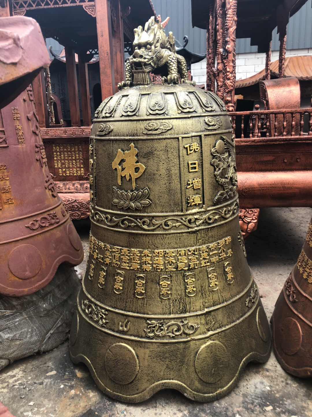 铁钟 温州汇缘法器厂生产铸造黄铜铁钟 露天大型铁钟 寺庙铁钟