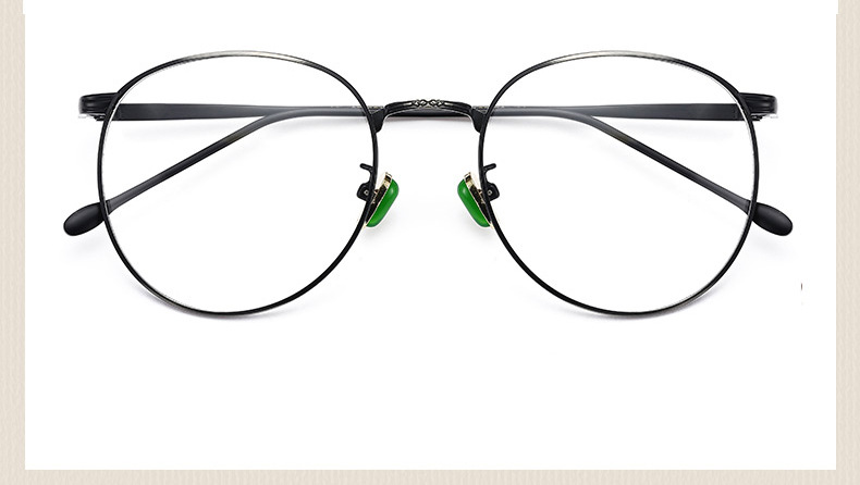 厦门厂家批发品牌时尚金属近视眼镜架文艺复古圆形眼镜框平光眼镜示例图10