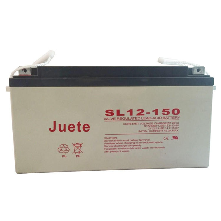 Juete蓄电池SL12-150 12V150AH储能蓄电池 铅酸蓄电池 免维护电瓶图片