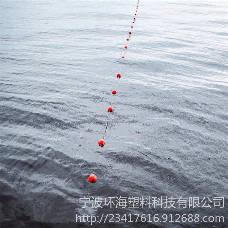 水面安全警示提醒Φ30厘米串心浮球 FQ380塑料浮球价格图片